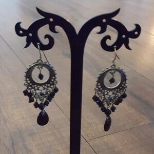 Urban Boutique - Silver & Black‎ Bead Chandeliers